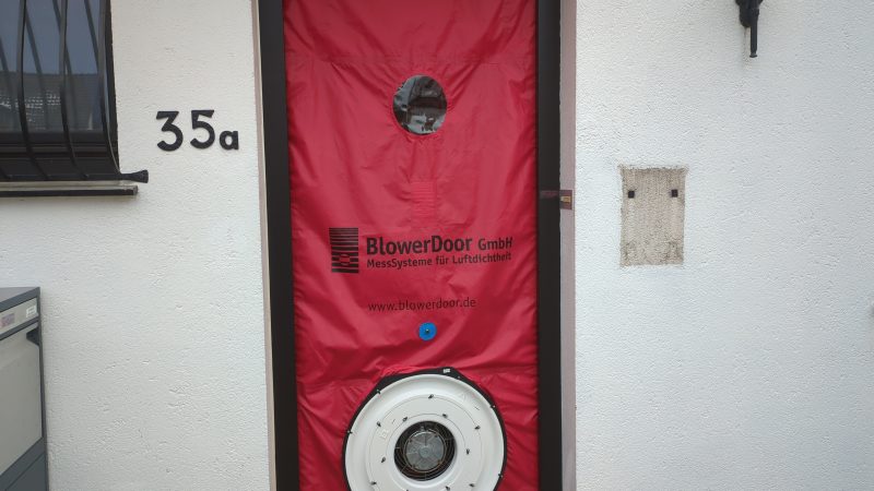 Blower-Door-Test in Detmold